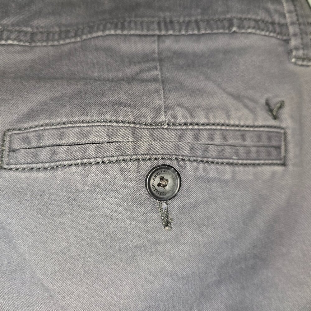 American Eagle Stretch Chinos in Gray, Size 2 Regular, 2012, Style 2076 #4 - Picture 10 of 10